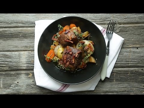 Beer Braised Pot Roast with Root Vegetables