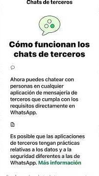 How to activate third-party chats and what this feature entails