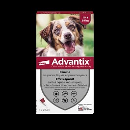Advantix chien moyen 10-25Kg