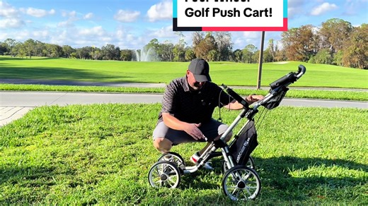 Caddytek Four Wheel Golf Push Cart Review