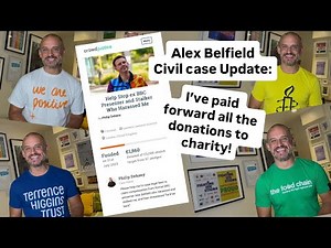 Alex Belfield Civil Case Update: I’ve paid forward all the donations to charity.