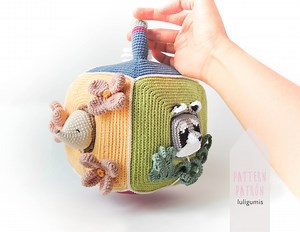Animals Activity Cube Crochet Pattern Sensory Toy Woodland Toy Amigurumi Pattern Didactic Cube, Educational Montessori Toy Pattern Waldorf - Etsy