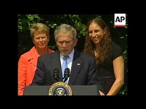 President Bush welcomed the 2007 WNBA champion Phoenix Mercury to The White House on Monday.