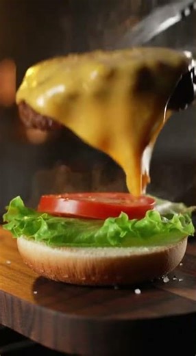 Cheese Burst Burger 🍔 | Ultimate Cheese Explosion in 15 Seconds