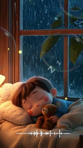 🌙 Cozy Rain Night 🧸 Baby Sleep Music