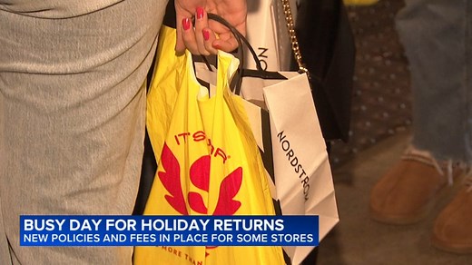 More companies charging restocking fees as many make holiday gift returns | What to know