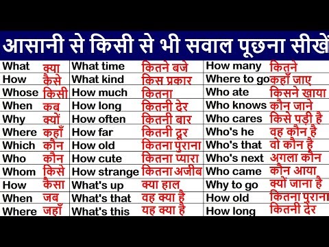 Most Common Daily Word Meaning English to Hindi | Learn English Translation | Words with meaning