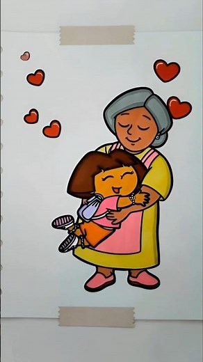Coloring Dora and Abuela | Dora the Explorer 💖 #dora #doratheexplorer #coloring