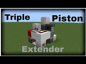 How to make triple piston extender in Minecraft bedrock.