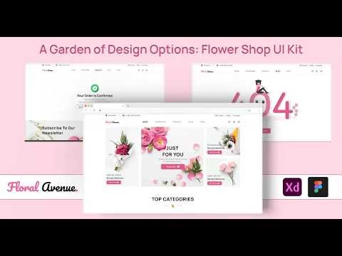 Floral Avenue UI Kit - Build Elegant Flower Store & Gifting Platforms 🌸🛍️