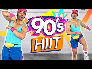 40 MIN Fat Burning HIIT Workout 🔥 BURN 600 CALORIES 🔥 90s Theme Exercises - No Equipment, No Repeat