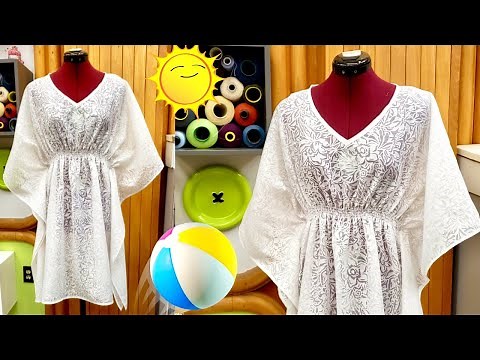 How to Sew a Beautiful Swim Cover-Up for the Summer! ☀ *FREE PDF INSTRUCTIONS INCLUDED!!!*