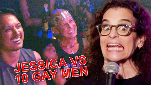 Eighteen minutes of comic roasting gay men onstage