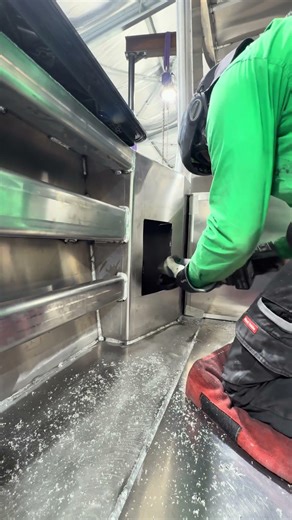 Cutting in a hatch on the boat