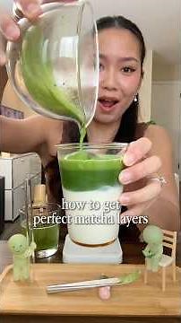 hacks for getting perfect matcha latte layers every time 🍵✨