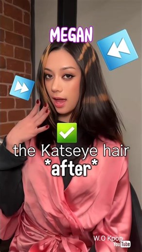 before & after Katseye dyed there hair? 🤩 #katseye #megan #yoonchae #dani #lara #sophia