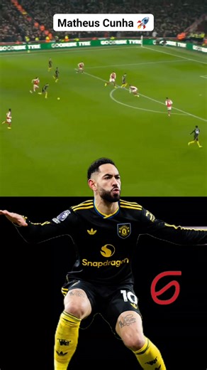 Matheus Cunha! The hero of the match. A goal that makes all the difference 🚀🔥 #ARSMUN #MUFC #ManUtd #Arsenal #emiratesstadium | Utd Oracle