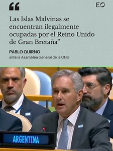 Islas Malvinas: declaración de Pablo Quirno en la ONU