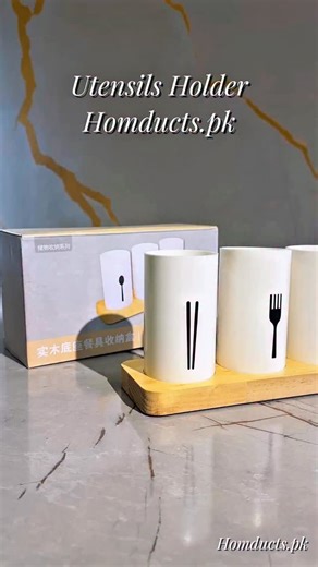 🌟 Style Meets Function A practical organizer that keeps your counter clean and your tools ready 🌿 🔗 https://homducts.pk/products/utensils-holder-for-kitchen | Homducts