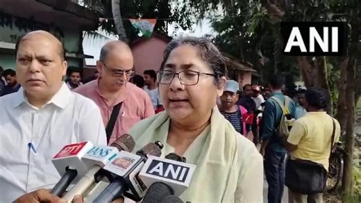 #WATCH | Purba Medinipur, West Bengal: TMC MP Dola Sen says, "... We have taken note of all the complaints and the situations that people here are facing. The matter will go to the High Court from the party's side, which Mamata Banerjee will fight herself... We will also inform the party leadership about the information that has come to light regarding vote theft. This matter is ongoing in the Supreme Court, and we will take these issues there as well..."