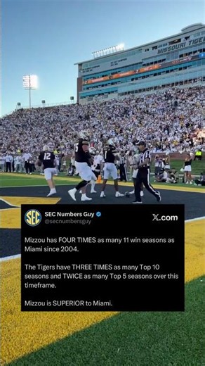 Mizzou Has Been More Relevant Than Miami for 20 Years
