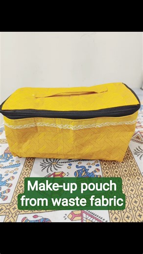 Waste Fabric Se Makeup Pouch Making | Low Cost High Profit Sewing Business