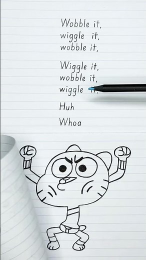 🔥🐱 Wobble It Wiggle It – Gumball Viral Dance Meme (Lyrics + Subtitles)