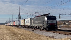 70K views · 3K reactions | PKP Cargo International and E.lok 189-153 (ES 64 F4-153) from Hodoš,SLO… Februar.2022 | Europe Trains Railways ECC | Facebook