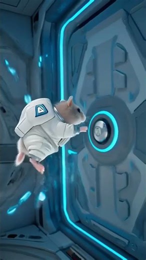 The Astronaut Mouse Opens the Airlock