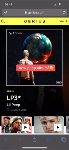 new peep album potentially being lil peep prt 3? 🥺 #fyp #foryou #foryoupage #lilpeep #peep #rippeep #music