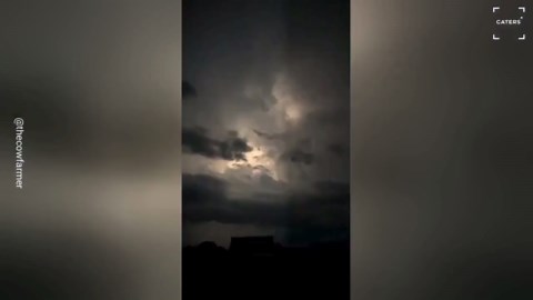 Nebraska Storm Lights Up the Night with Intense Lightning
