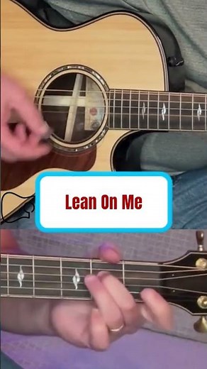 Beginner Guitar Lesson 'Lean On Me' by Bill Withers #easyguitar #guitarlesson #learnguitar #acoustic