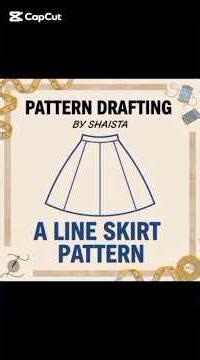 A line skirt pattern drafting #BasicSkirt#SkirtMaking#TailoringTips#SewingTutorial#BasicSkirt#easy