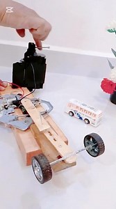 Simple power steering with Dcmotor | DIY Science Project #youtubeshorts #dcmotor #experiment #tech