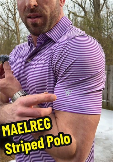 Lightweight Striped Golf Polo for Everyday Wear