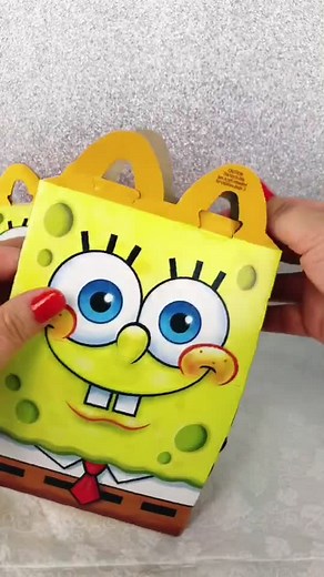 Unboxing SpongeBob SquarePants Happy Meal Toys from McDonald's
