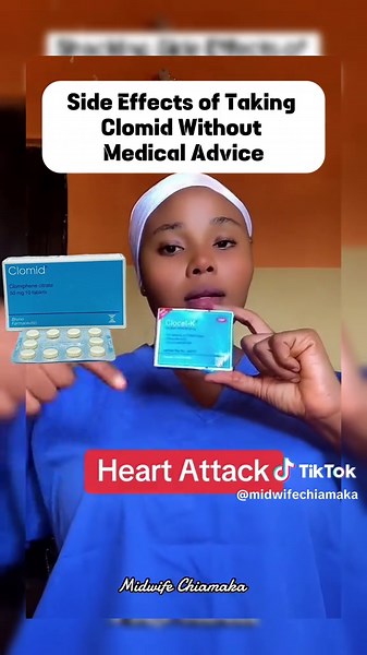 Taking Clomid without proper medical advice can lead to unexpected side effects. Always speak with a qualified healthcare provider before using fertility medications. Side effects of taking clomid without medical advice #PregnancyTips #pregnanttiktok #pregnancytiktok #pregnant #pregnancy #pregnancyjourney #fyp #FertilityAwareness #ClomidUse #MidwifeChiamaka #WomensHealth #SafeMotherhood