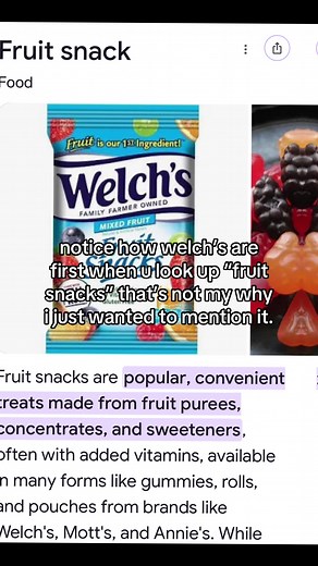 Why Welch’s Fruit Snacks Rank First for “fruit snacks” Search