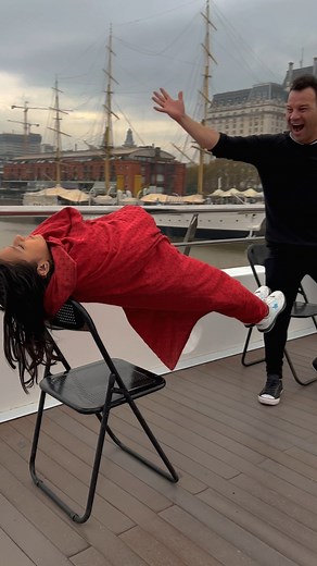 Little kid is levitating! 🤩 #magic #magician #magical | Magicians