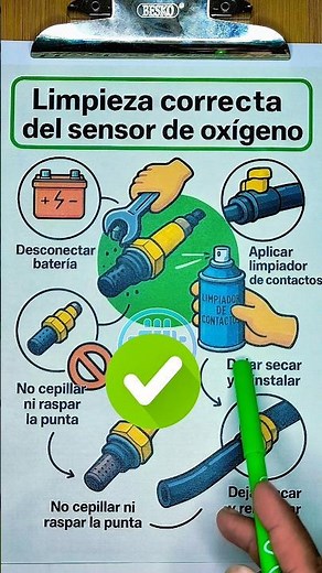 🚗 This is how to properly clean your oxygen sensor! #sensors #sensor #mechanics #mechanical #viral