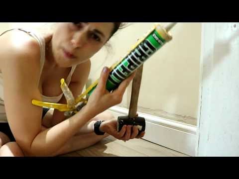 Gluing on a Skirting Board | The Carpenter's Daughter