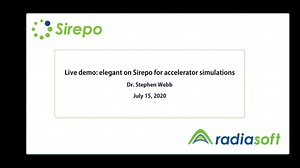 elegant on Sirepo for accelerator simulation s
