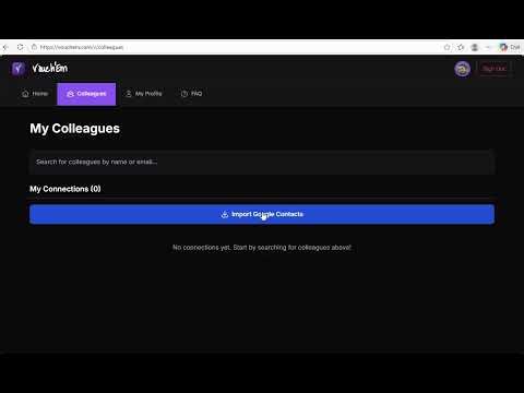 Importing google contacts