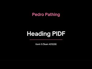Heading PIDF Tuning | Pedro Pathing 2.0.0