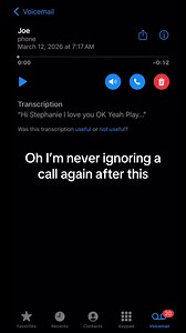 Voicemail from Sibling, Missed Call, and Regret