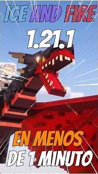Como INSTALAR ICE AND FIRE para MINECRAFT 1.21.1 - En menos de 1 MINUTO