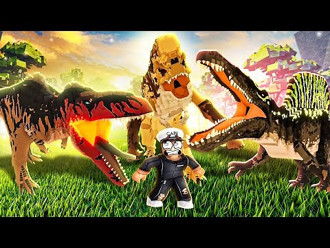 NEW SPINOSAURUS and FIRE GIGA in JURASSIC BLOCKY!?
