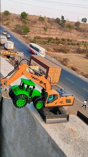 Remote Control Jcb And Dumper Truck tractor Unboxing And Testing ShortVideo#ytshorts#automobile