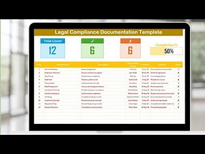 Legal Compliance Documentation Checklist in Excel