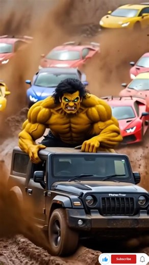 Thar vs Lamborghini – 300 Crore Race for Love! 🏁🔥#ytshorts #shorts #viral #ai